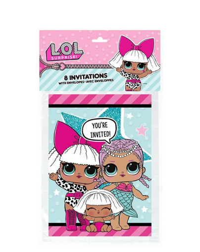 Picture of LOL SURPRISE PARTY INVITATIONS - 8PK